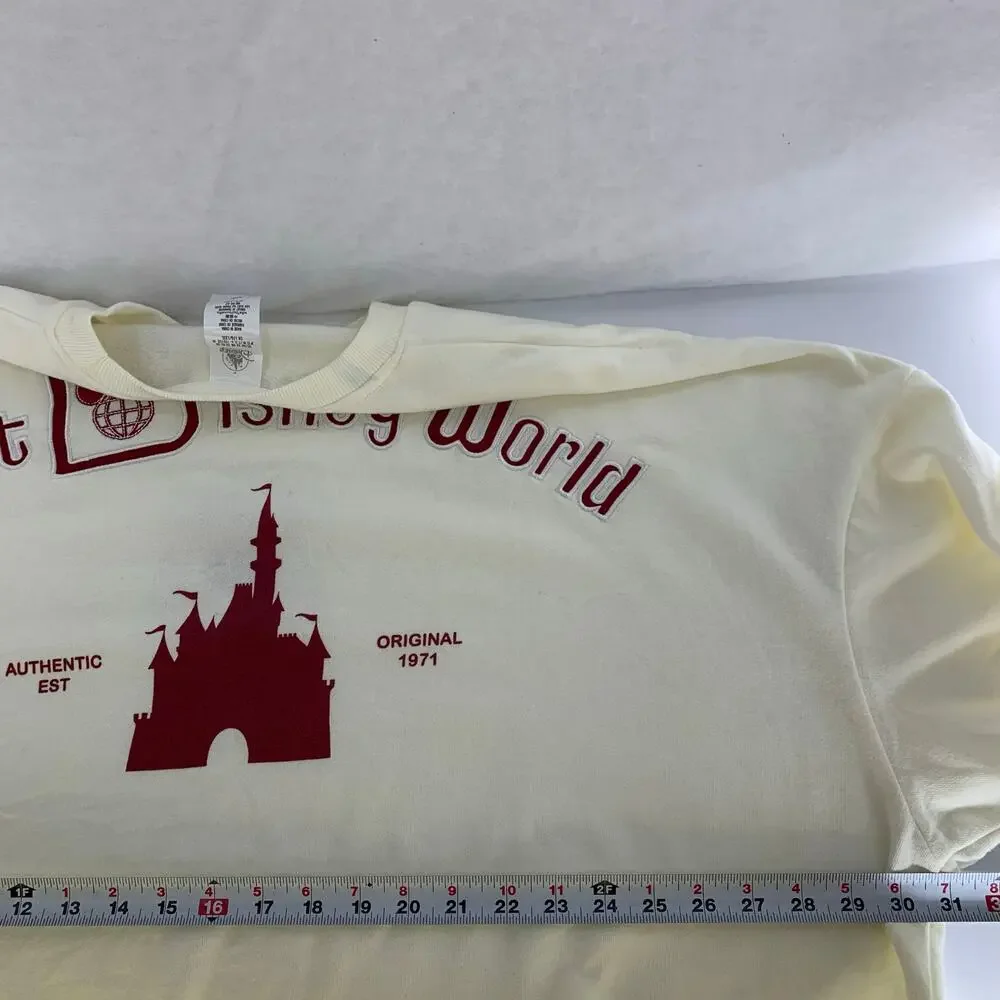 Walt Disney World Cinderella Castle Women's Cream Pullover Size 2XL - Picture 4 of 15